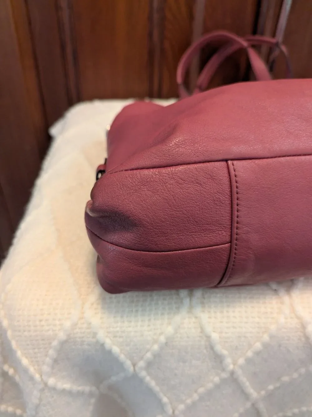 Coach Ashley F15513 Shoulder Bag – Dark Rose Pink